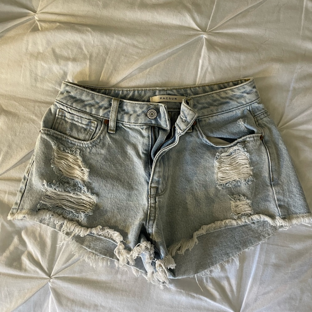 Pacsun Denim Distressed Shorts